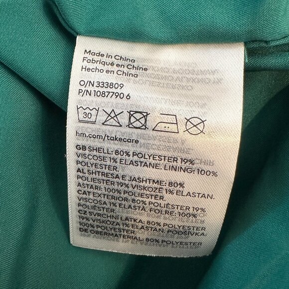 🎉NWT!🎉 H&M Green blazer size medium - Picture 5 of 5